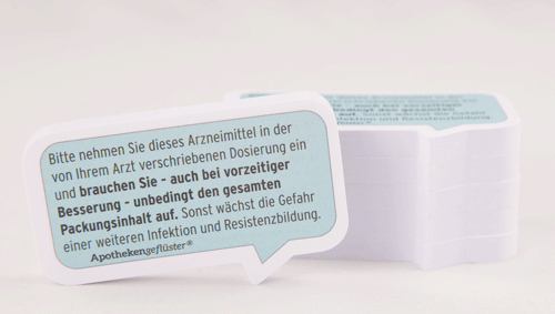 Antibiotikaresistenzen vermeiden - Apothekengeflüster - Beratungssticker