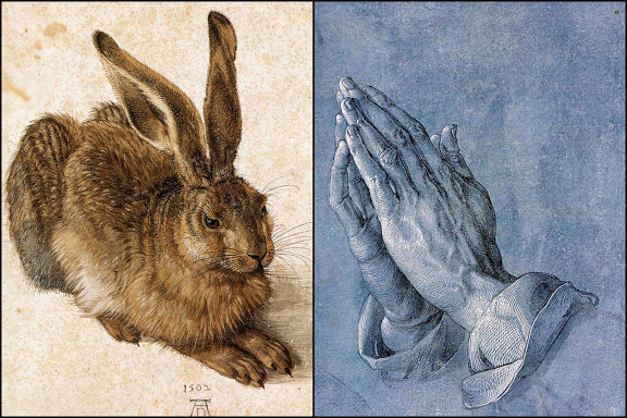 Albrecht Dürer, der Hase, die betenden Hände Sehenswürdigkeiten Deutschland Nürnberg