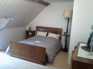 chambre lit double et lit d'appoint