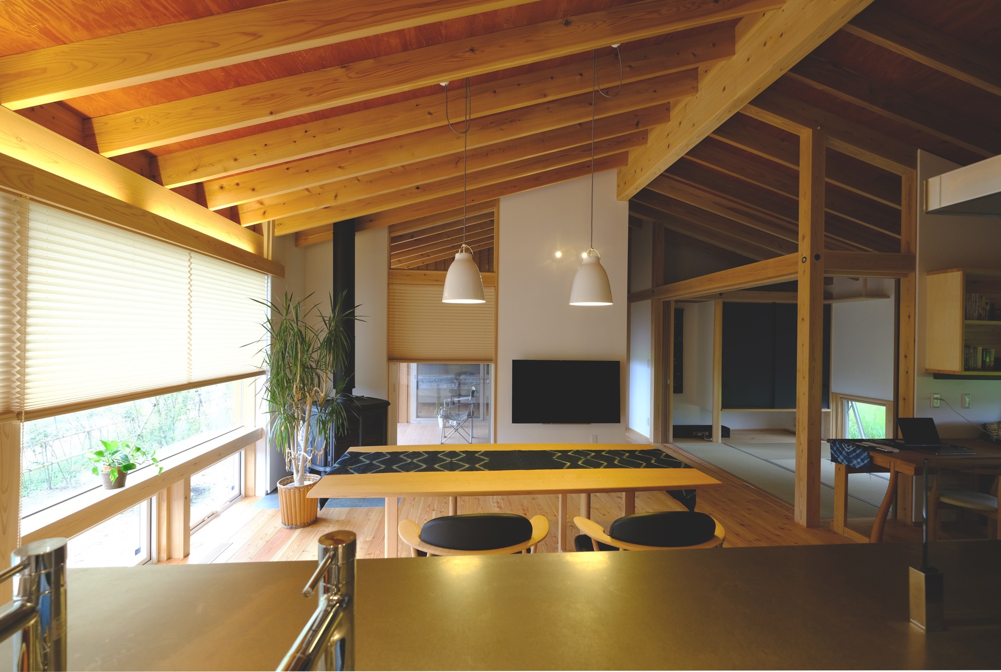 飯田の伝統建築物 新井建築工房 長野県 飯田市 設計事務所 住宅 Omソーラー 根羽杉