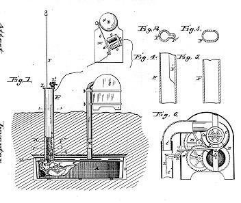 1885 – Meccanismo che comprendeva un campanello elettrico e l’attivazione di una bandiera di allarme, azionati tramite una corda legata al polso del defunto.