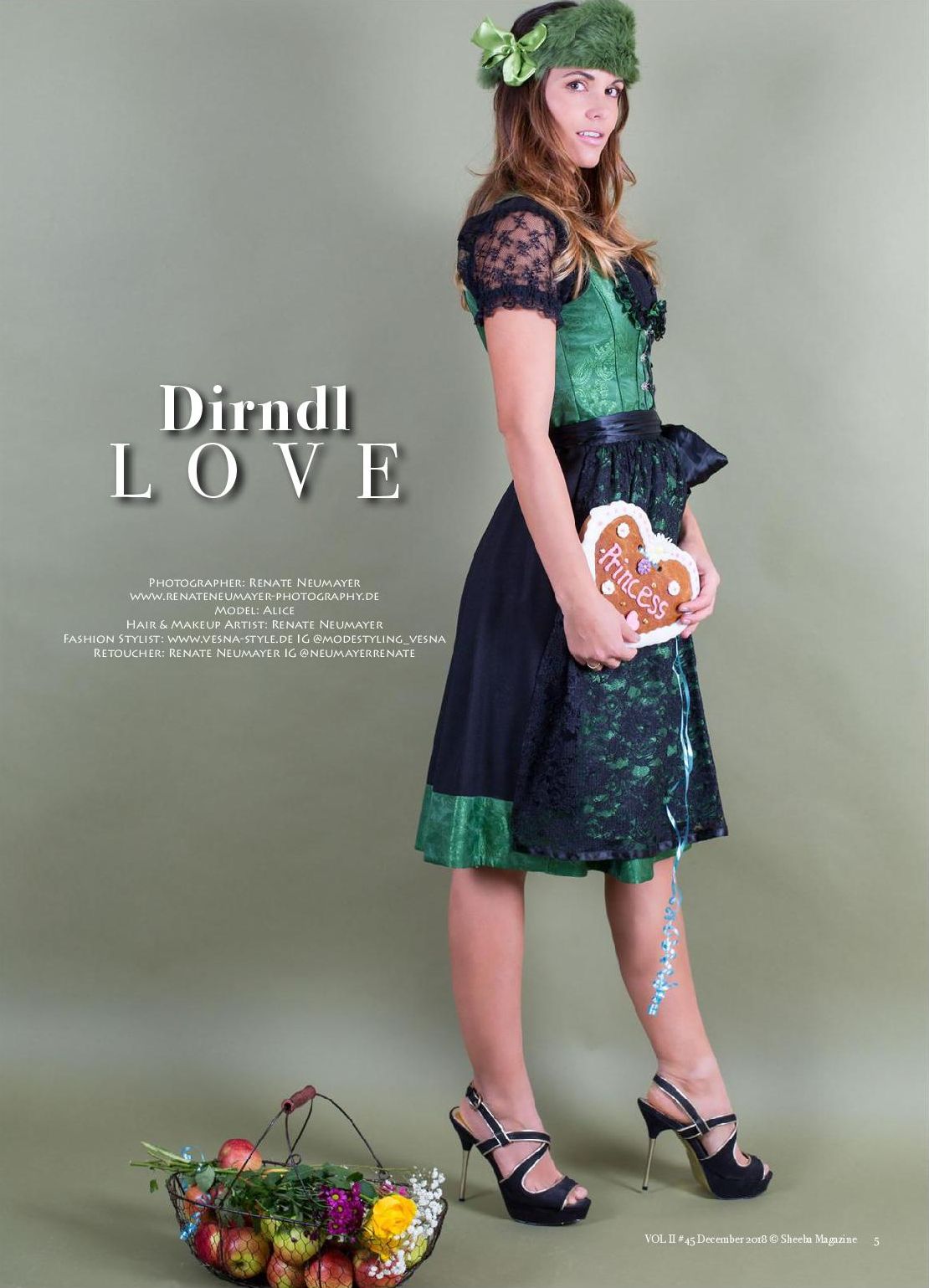 Dirndl Love - Sheeba UK, December 2018 No. 45 Vol. II - Fashion Stylist: Vesna Resch