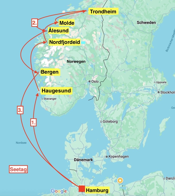 10 Nächte Fjordland Norwegen