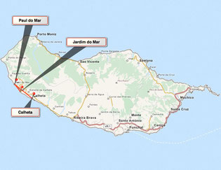 Bild: Karte von Madeira Tour 11 