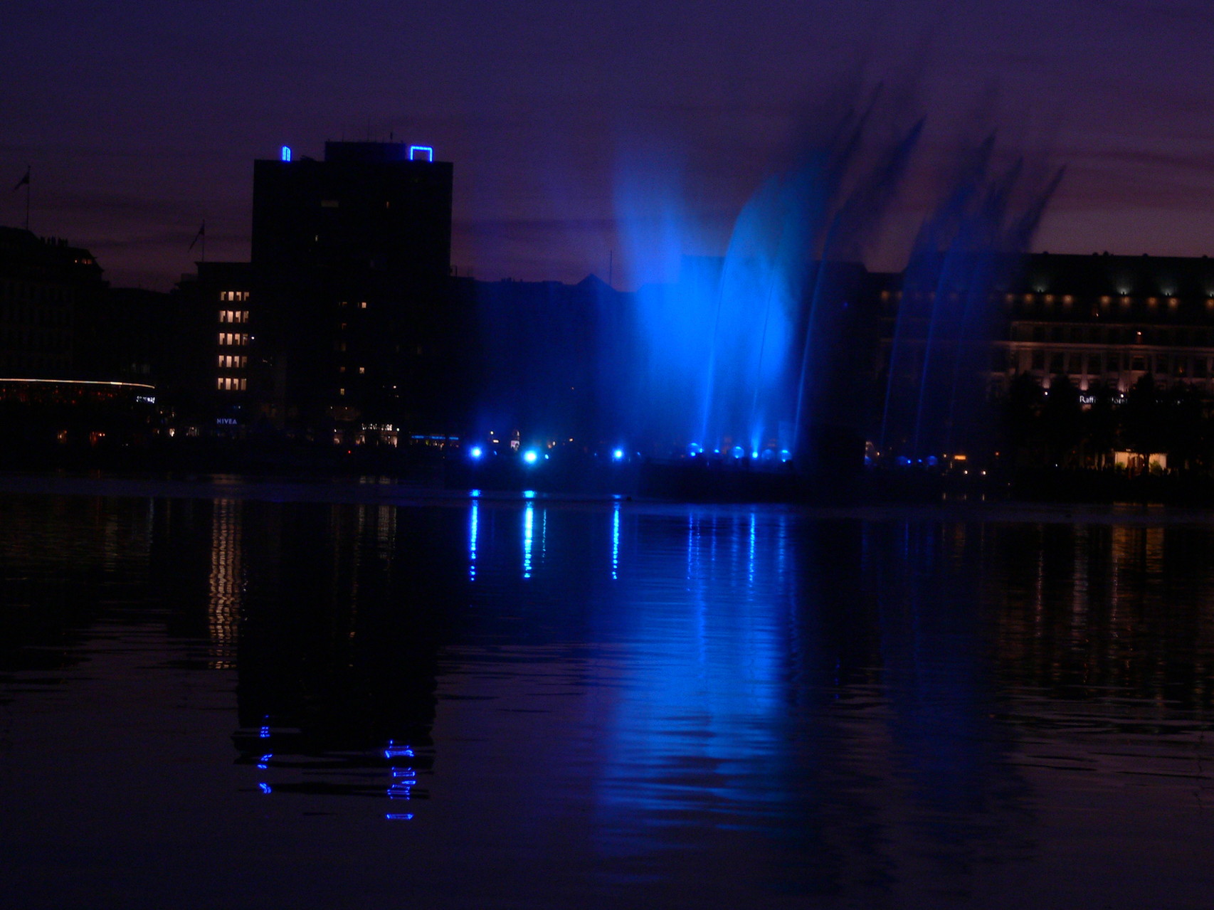 Lichtspektakel an der Binnenalster