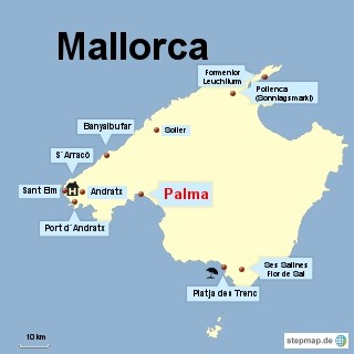 Bild: Karte von Mallorca