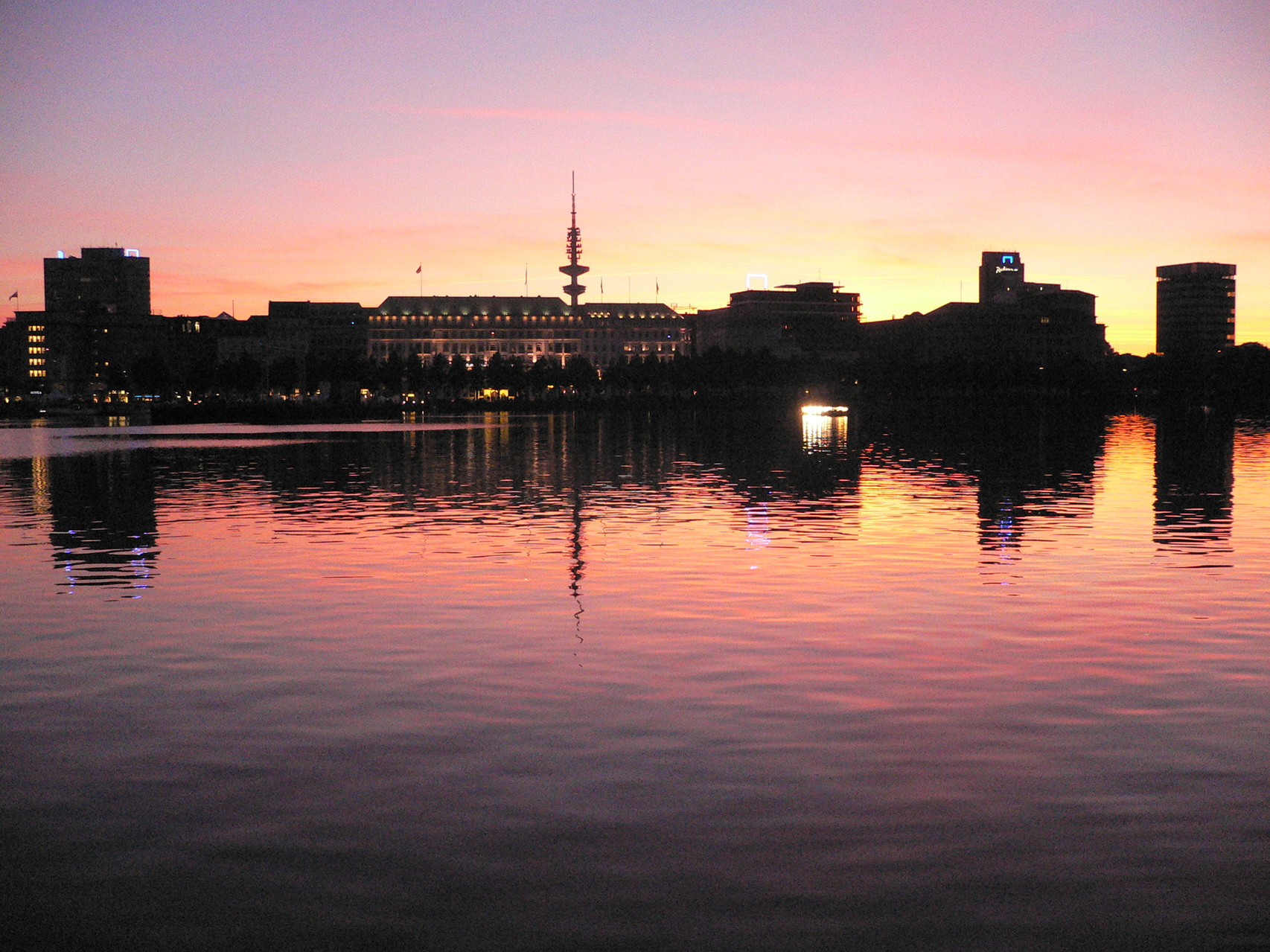 Binnenalster in Abendstimmung