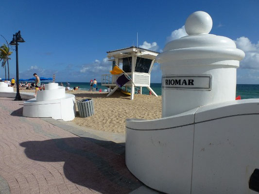 Bild: Strandeingang Fort Lauderdale