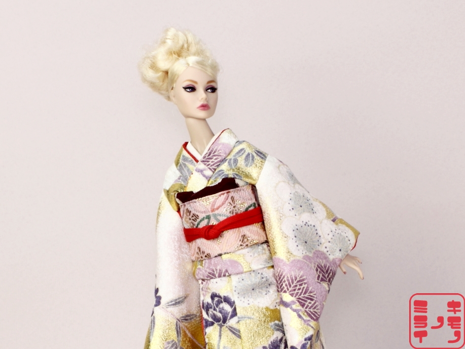 バービー　着物,Barbie kimono,Poppy Parker Furisode,FR NIPPON Wafuku,MISAKI Japan