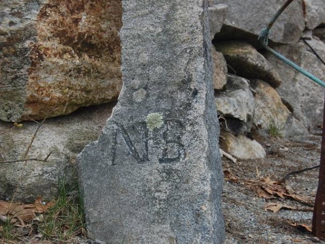 Amherst/New Boston Town Line Marker