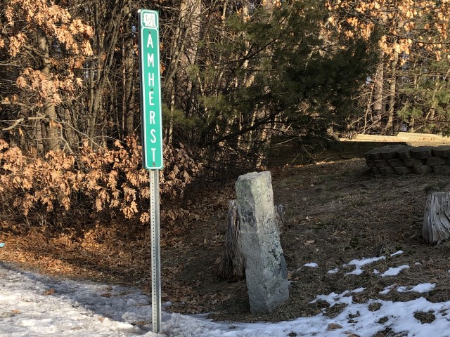 Amherst/Merrimack Town Line Marker