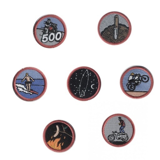 IRON AND RESIN MERIT BADGES I Curating travel gear