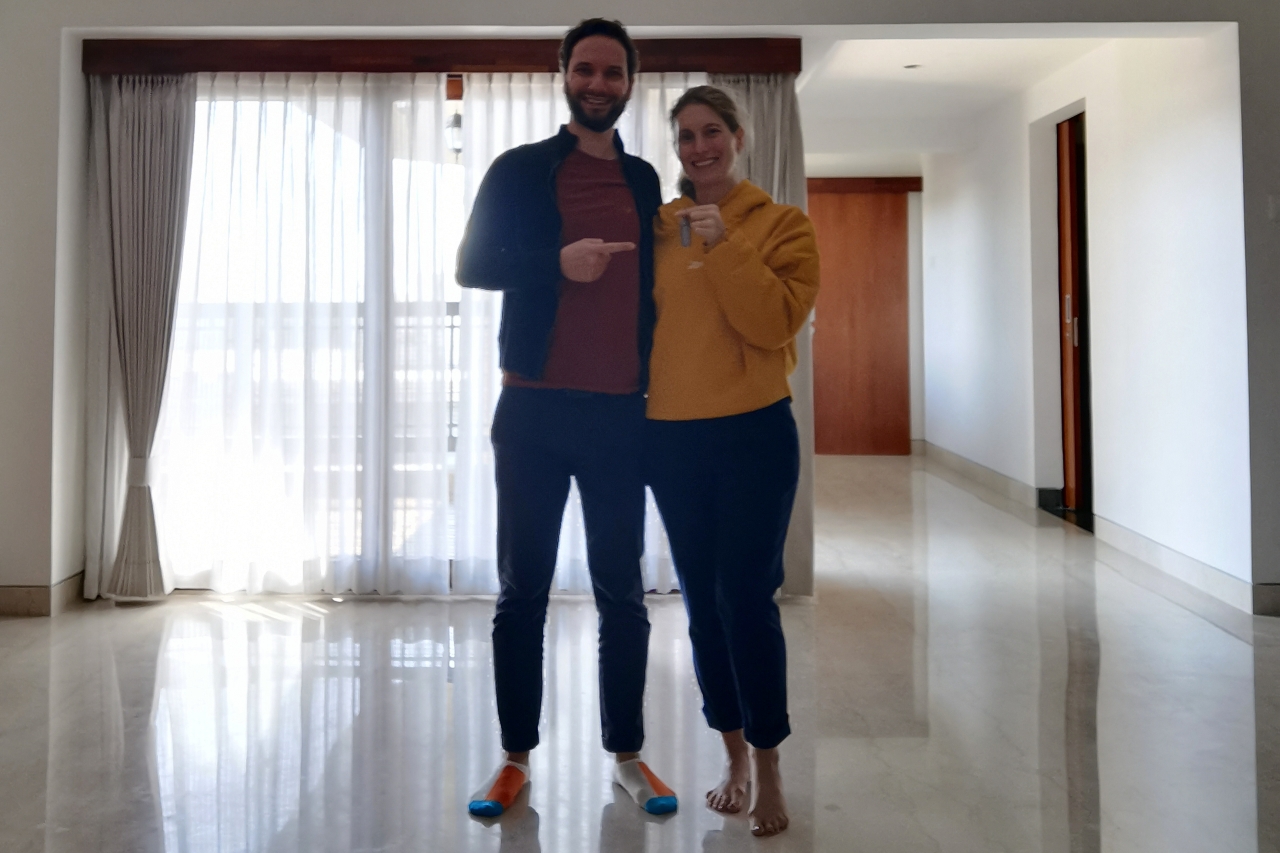 Handing over the keys: Our move to the apartment