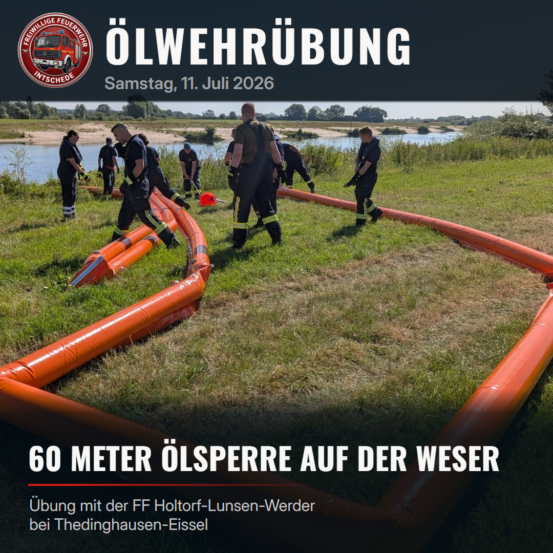 Fortbildung: Ölwehr Praxisteil