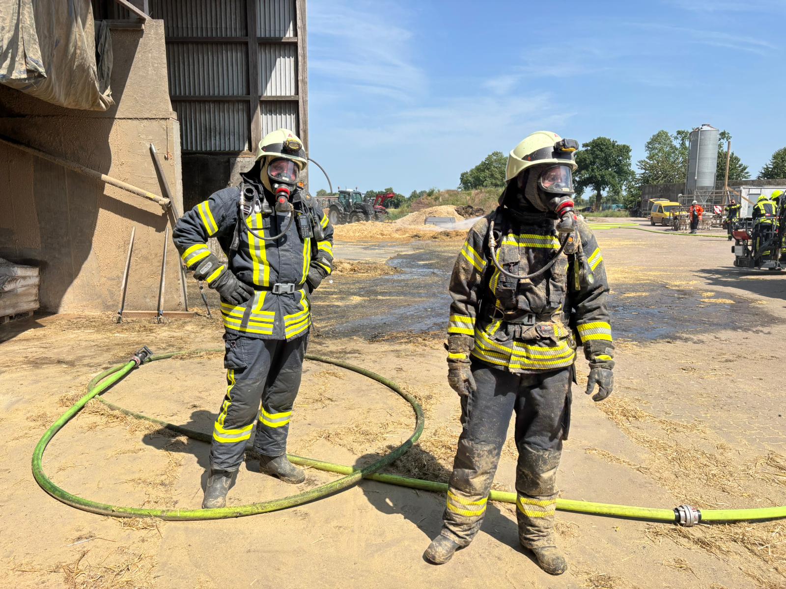 Einsatz: [F2] Brand eines Futterlagers