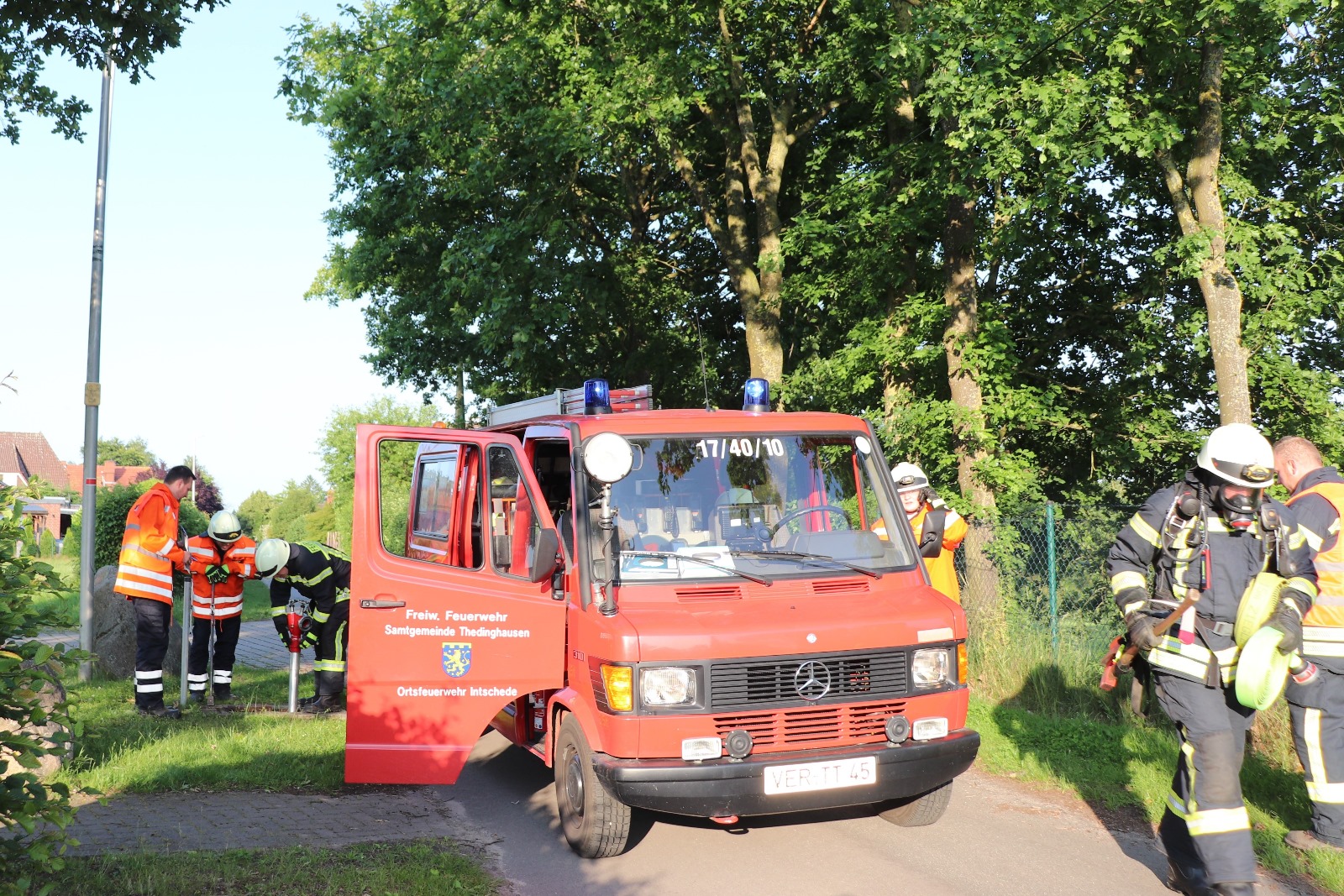 Einsatzübung: Schuppenbrand