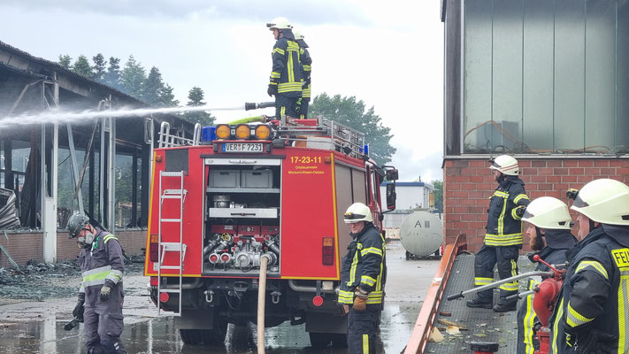 Einsatz: [F1] Nachlöscharbeiten Polar