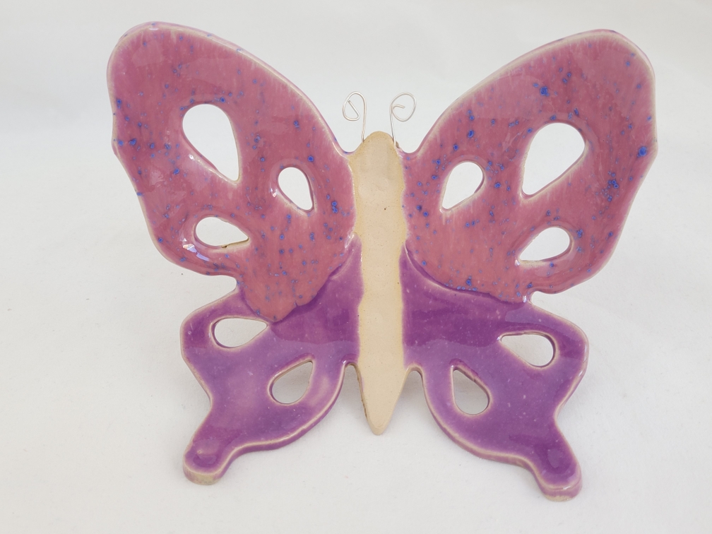 G, pinkgesprenkelt / violett / natur