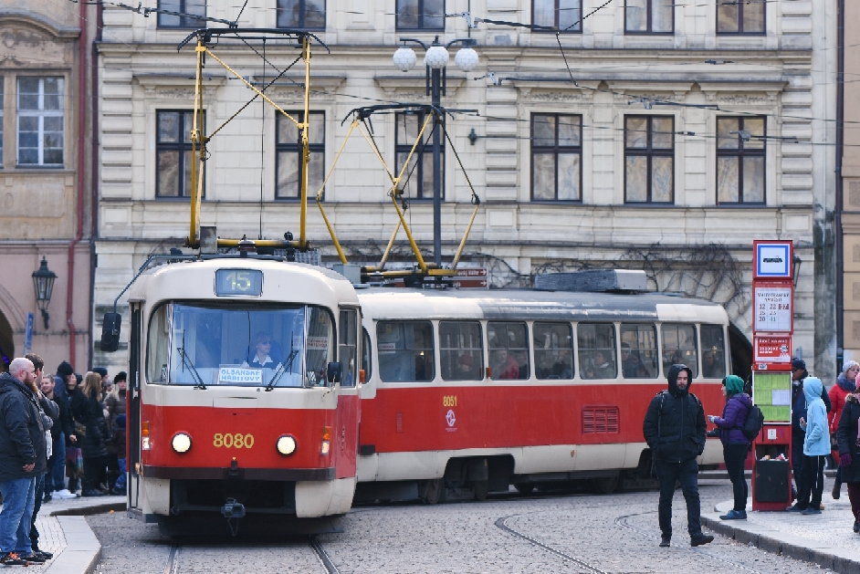 DPP Prague 8080-8051 Tatra T3M2-DVC tram set