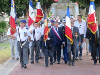 Hommage au lieutenant LAVAL-GILLY à Saint-Ambroix le 24 juin 2022 aaalat-languedoc-roussillon.fr