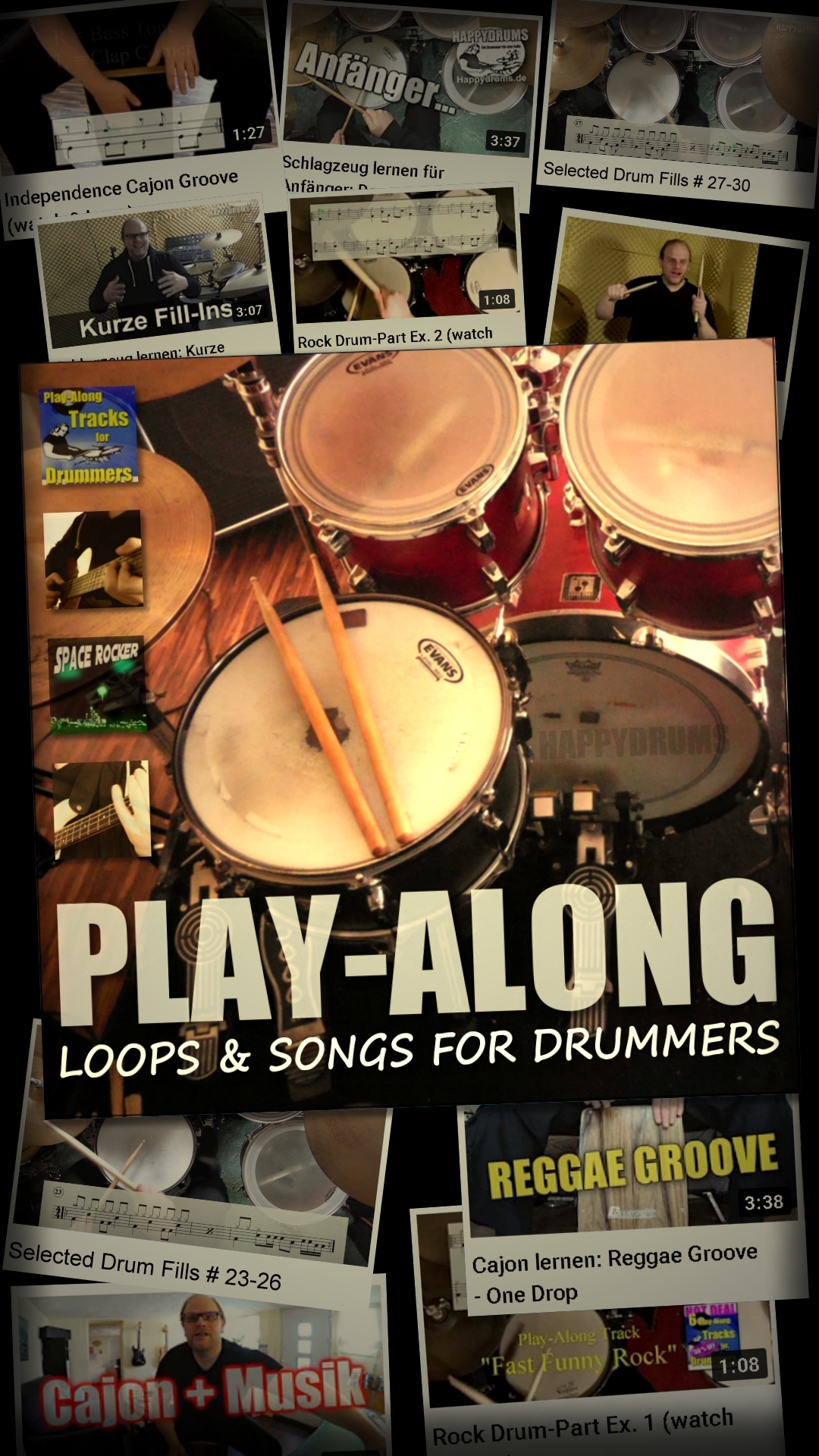 Free PlayAlongs HAPPYDRUMS