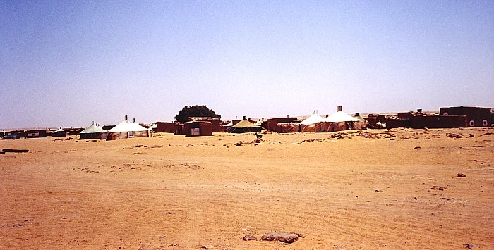 Barrio de una de las Wilayas donde habitan las personas residentes en el desierto de Western sahara