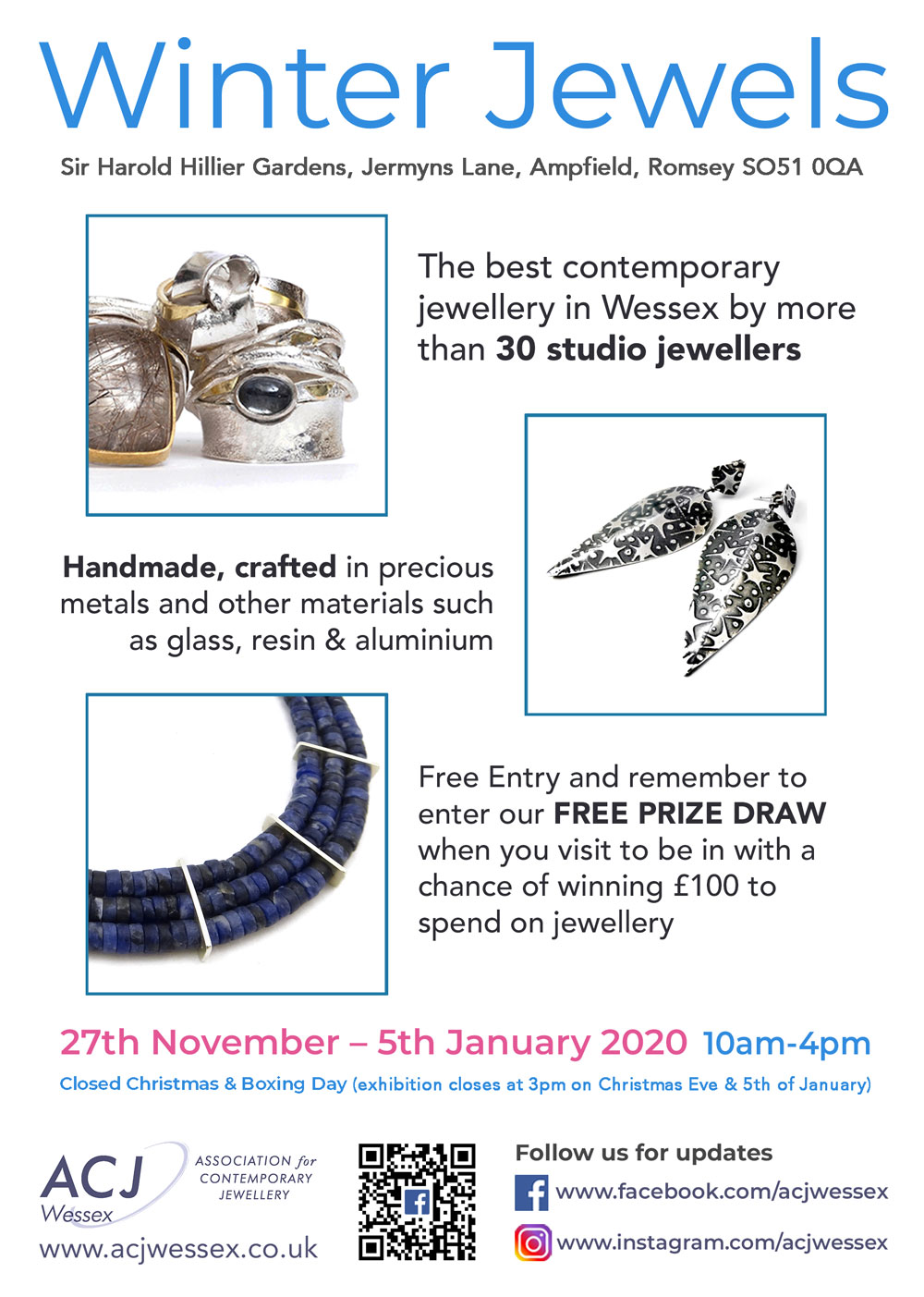 Winter Jewels Jewellery Exhibition Flyer 2