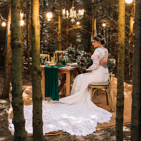 Woodland Wedding - Winter Bride