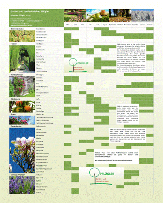 Schnittkalender Garten und Landschaftsbau Pflügler