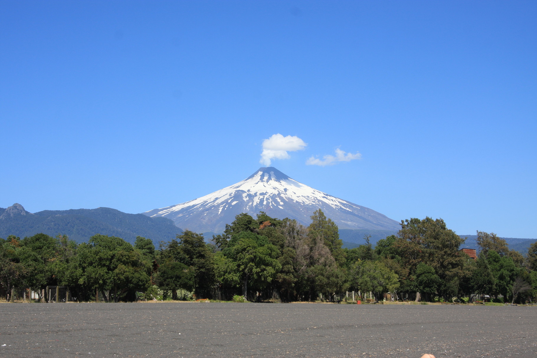 Der qualmende Vulkan Villarrica