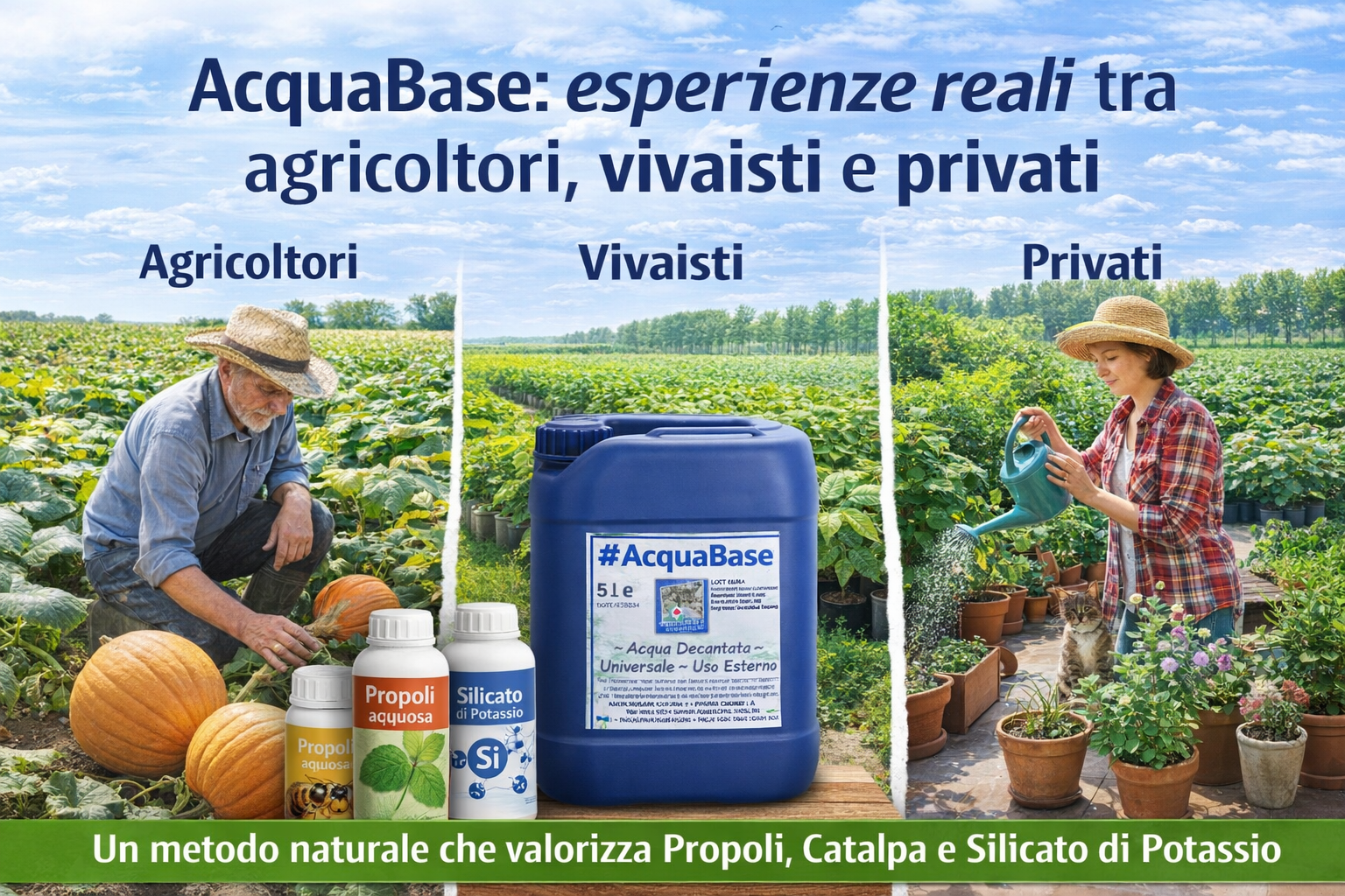 AcquaBase: esperienze reali tra agricoltori, vivaisti e privati