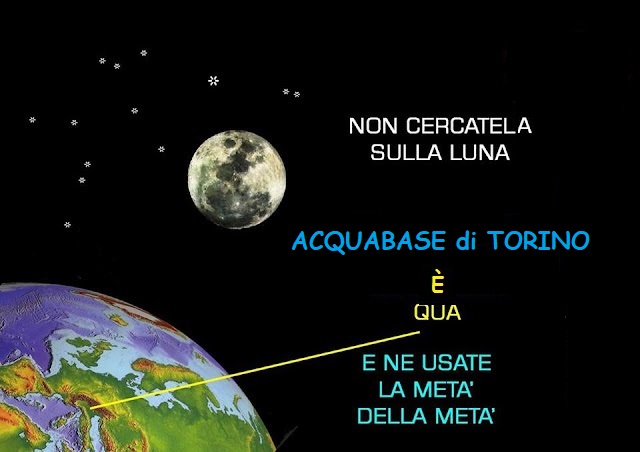 NON CERCATELA SULLA LUNA! È scientificamente provato, che non si può provare perché AcquaBase risulta universale per potenziare qualunque preparato. Eppure è l’