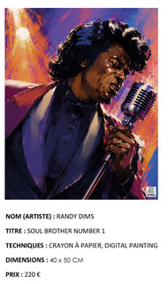 Randy Dims-SOUL BROTHER Number 1-Crayon à papier,digital painting-40X50-220€