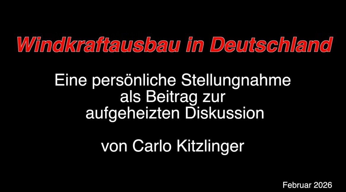 Video: Windkraftausbau in Deutschland - ein persönlicher Blick