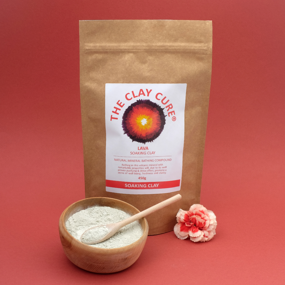 Soaking Clay for Detox Bath The Clay Cure Co.