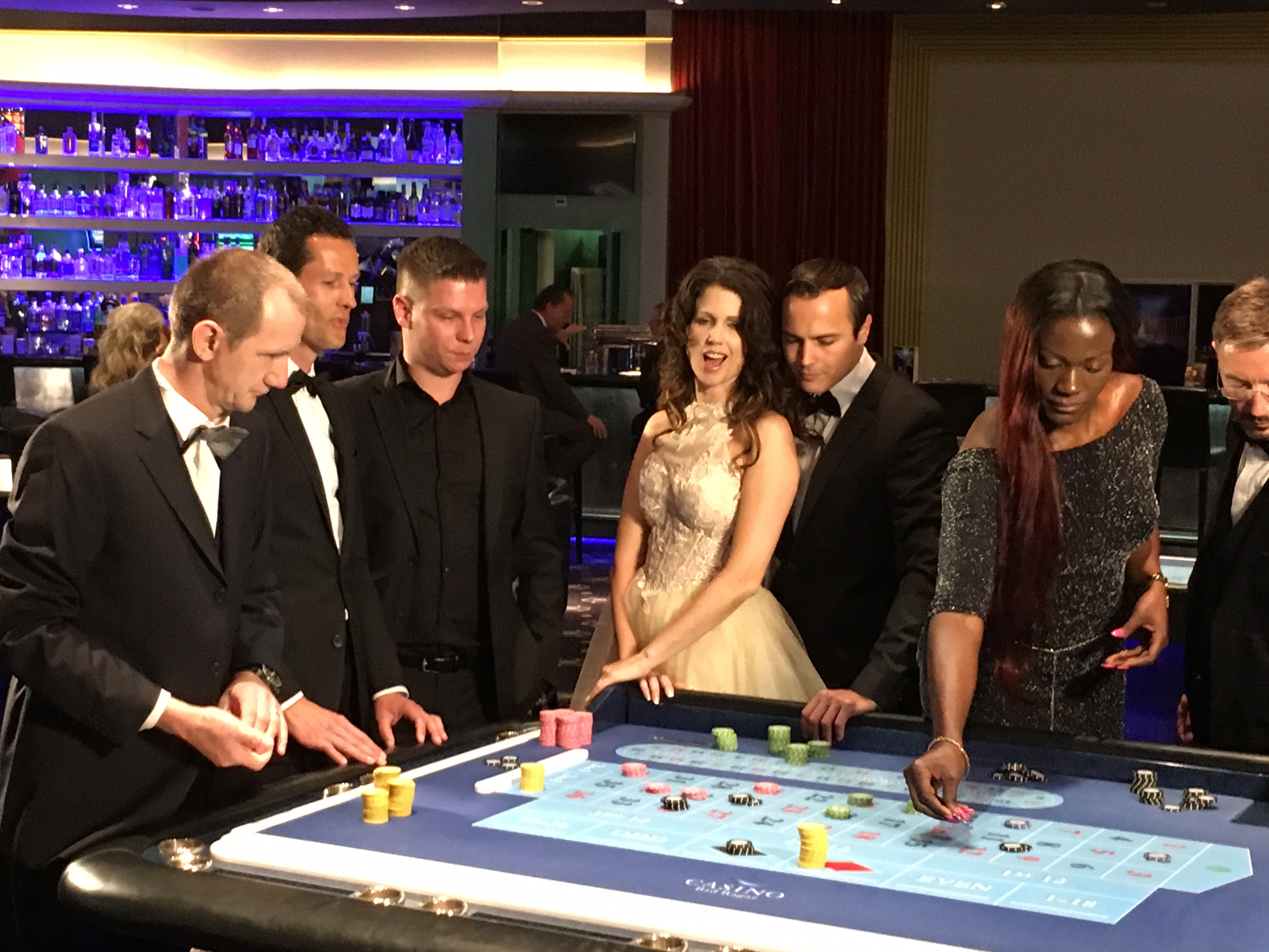 Making of video Gunvor 001 (a tribute to James Bond) in Casino Bad Ragaz
