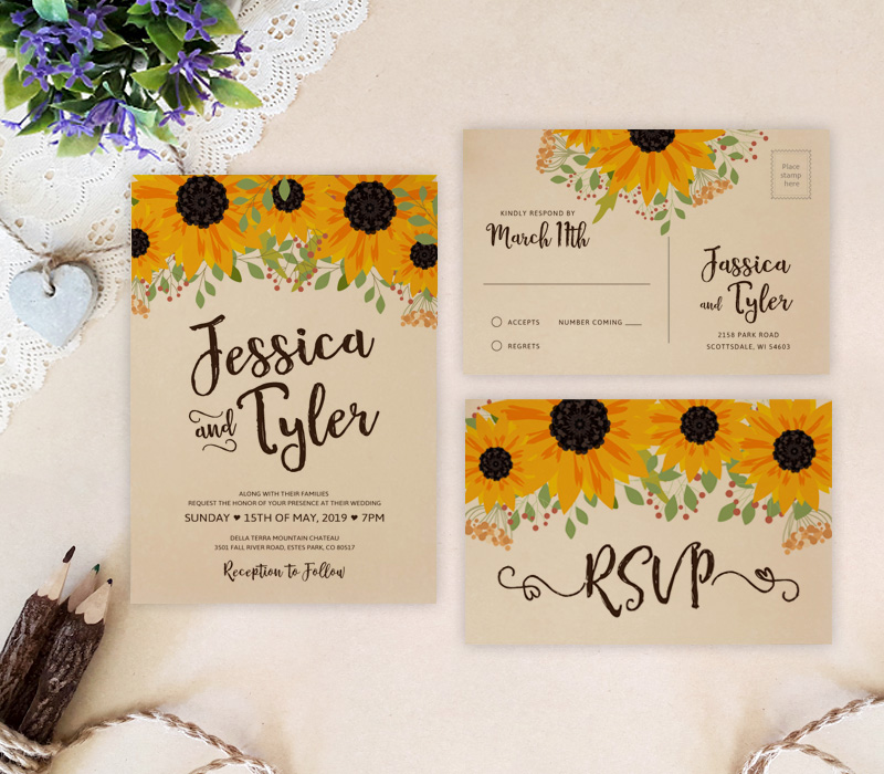 Country Wedding Invitations Lemonwedding