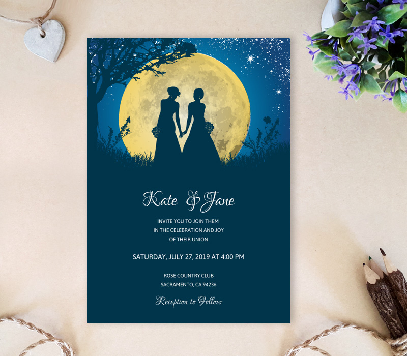 Lesbian Wedding Invitations 4