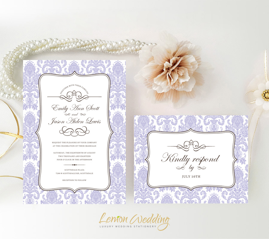 Mkaydesigns: damask wedding invitation Damask Wedding Invitations - LemonWedding