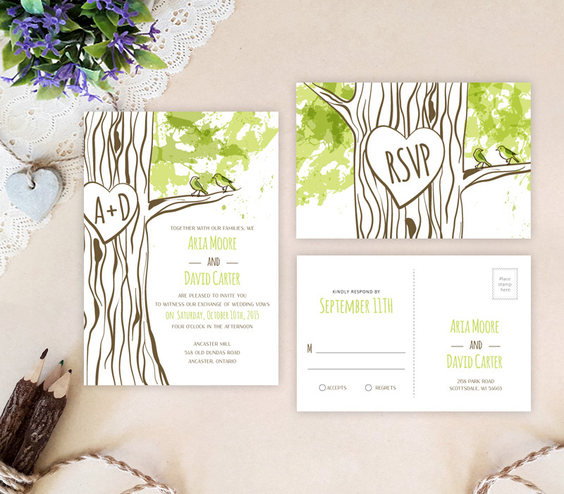 Rustic Country Wedding Invitations Lemonwedding