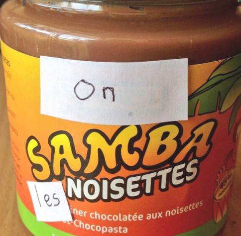 Samba pâte à tartiner post-it mashup #tomtilleul
