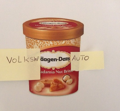 Haagen Dazs post-it mashup #tomtilleul