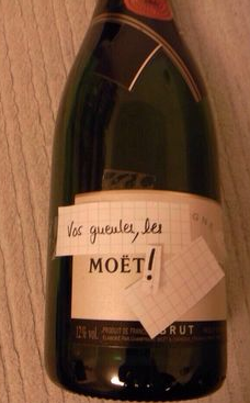 Moet et Chandon post-it mashup #tomtilleul