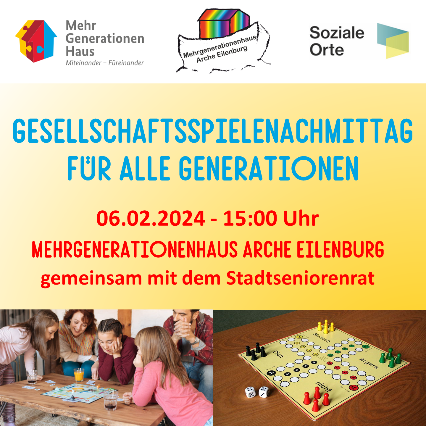 Gesellschaftsspielenachmittag am 20.05.2025