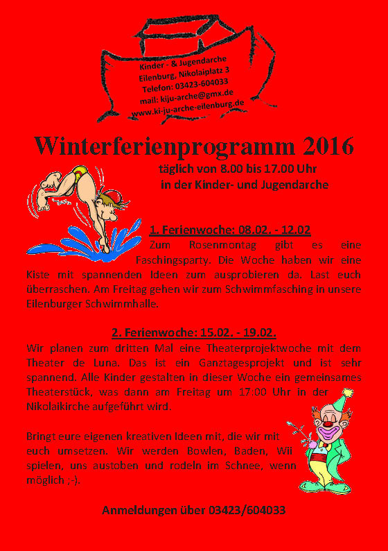 Winterferien 2016 - MGH Arche Eilenburg