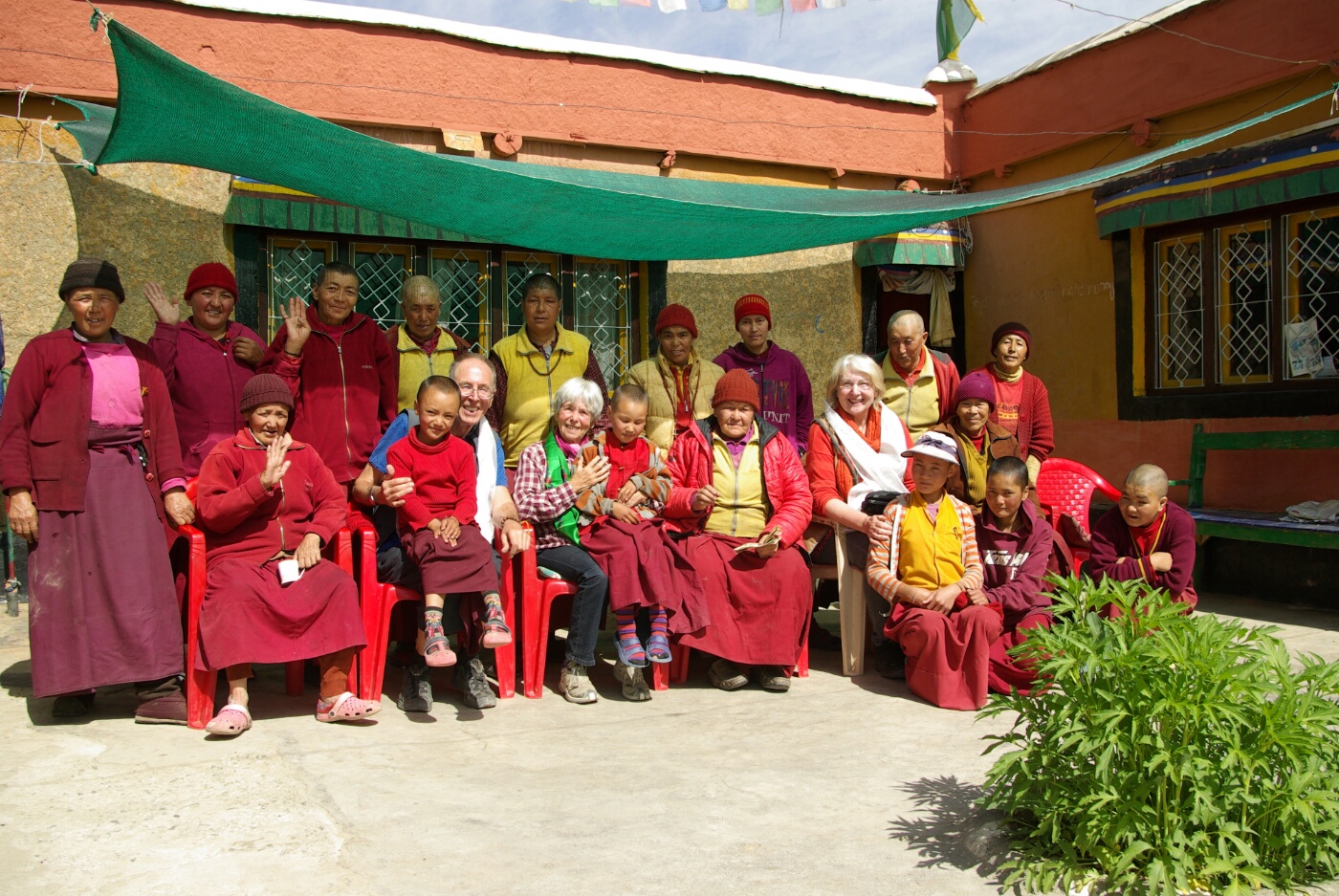 Wakha Kloster: Gruppenbild zum Abschied.