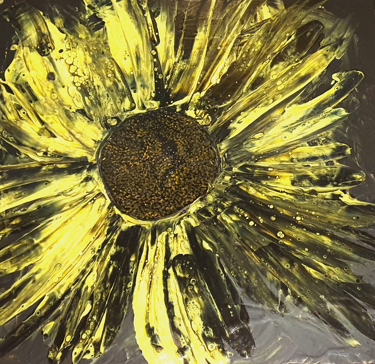 80 cm x 80 cm  sunflower