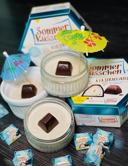 Erfrischendes Stracciatella-Eis
