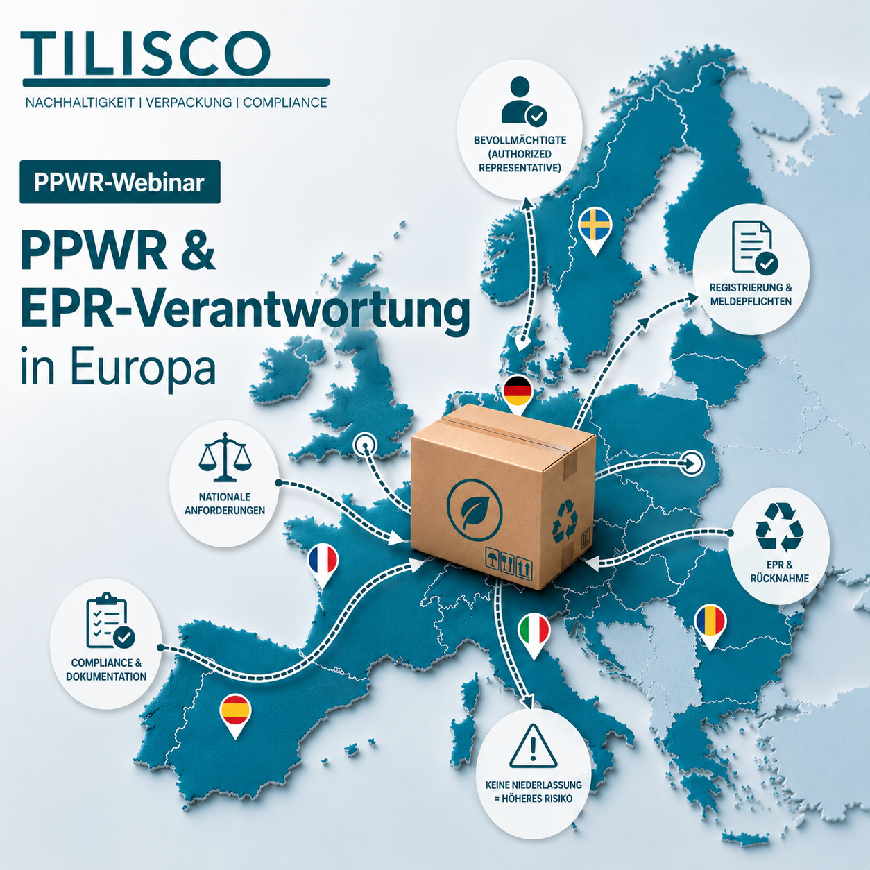 17.06.2026 - "kostenloses PPWR-Webinar: PPWR & EPR-Verantwortung in Europa"