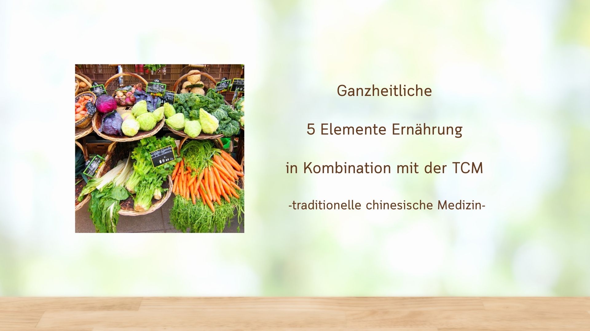 Die 5 Elemente Ernährung